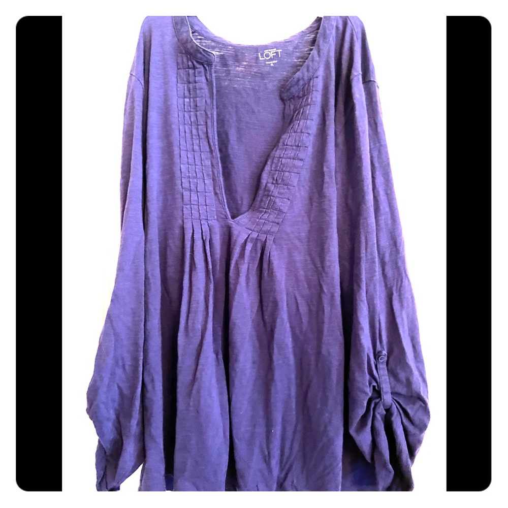 Purple Ann Taylor LOFT Blouse